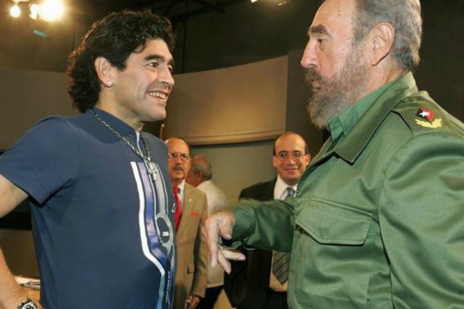Diego Armando Maradona y Fidel Castro. / EFE