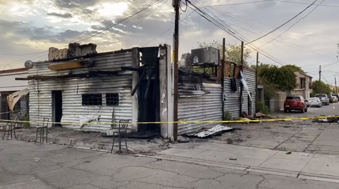 Mueren 11 personas en incendio de un bar del norte de México
