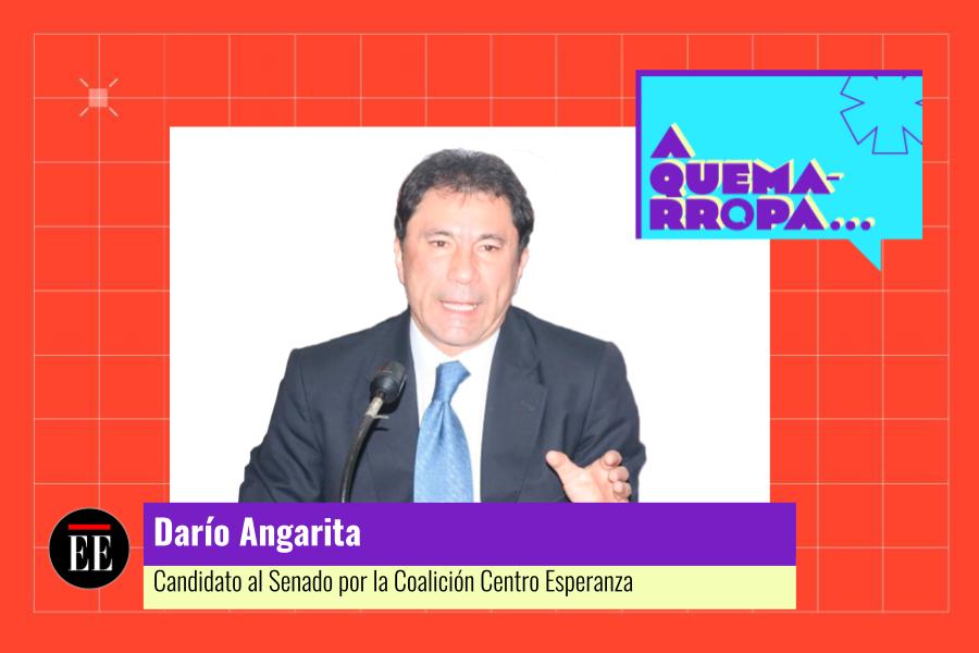 A Quemarropa con Darío Angarita, candidato al Senado por la Centro Esperanza