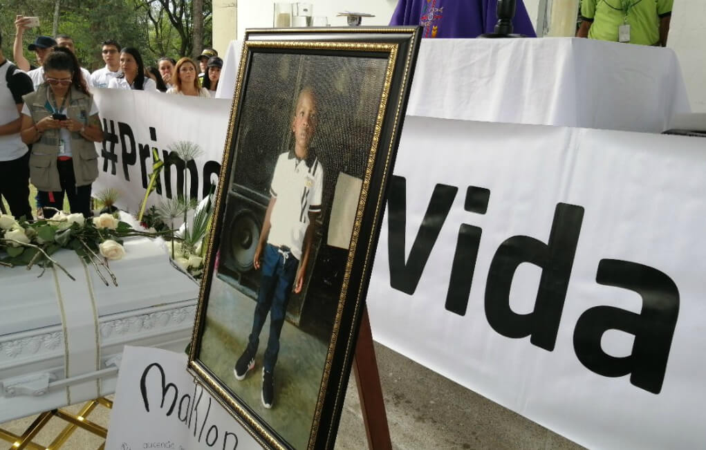 En Medellín realizan duelo por la muerte del niño Marlon Andrés Cuesta
