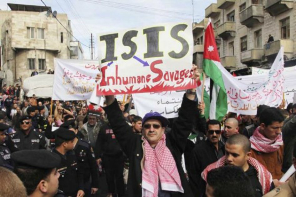 Manifestación en Jordania contra el EI. / Archivo EFE