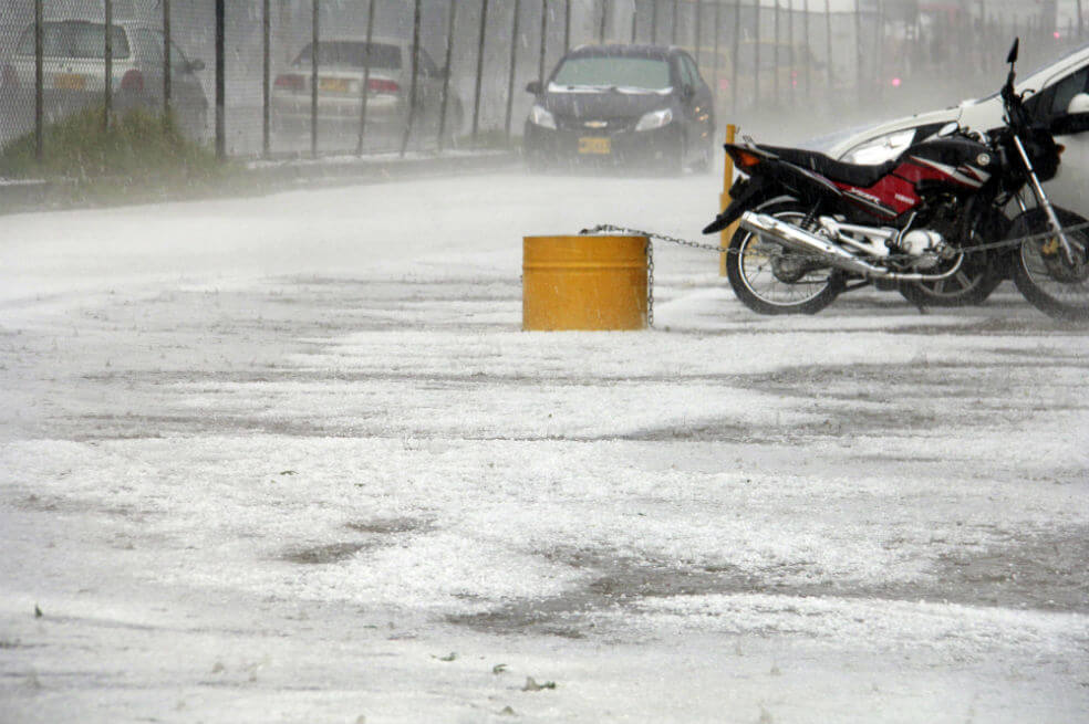 Despeje techos y tuberías porque el fin de semana habría granizo