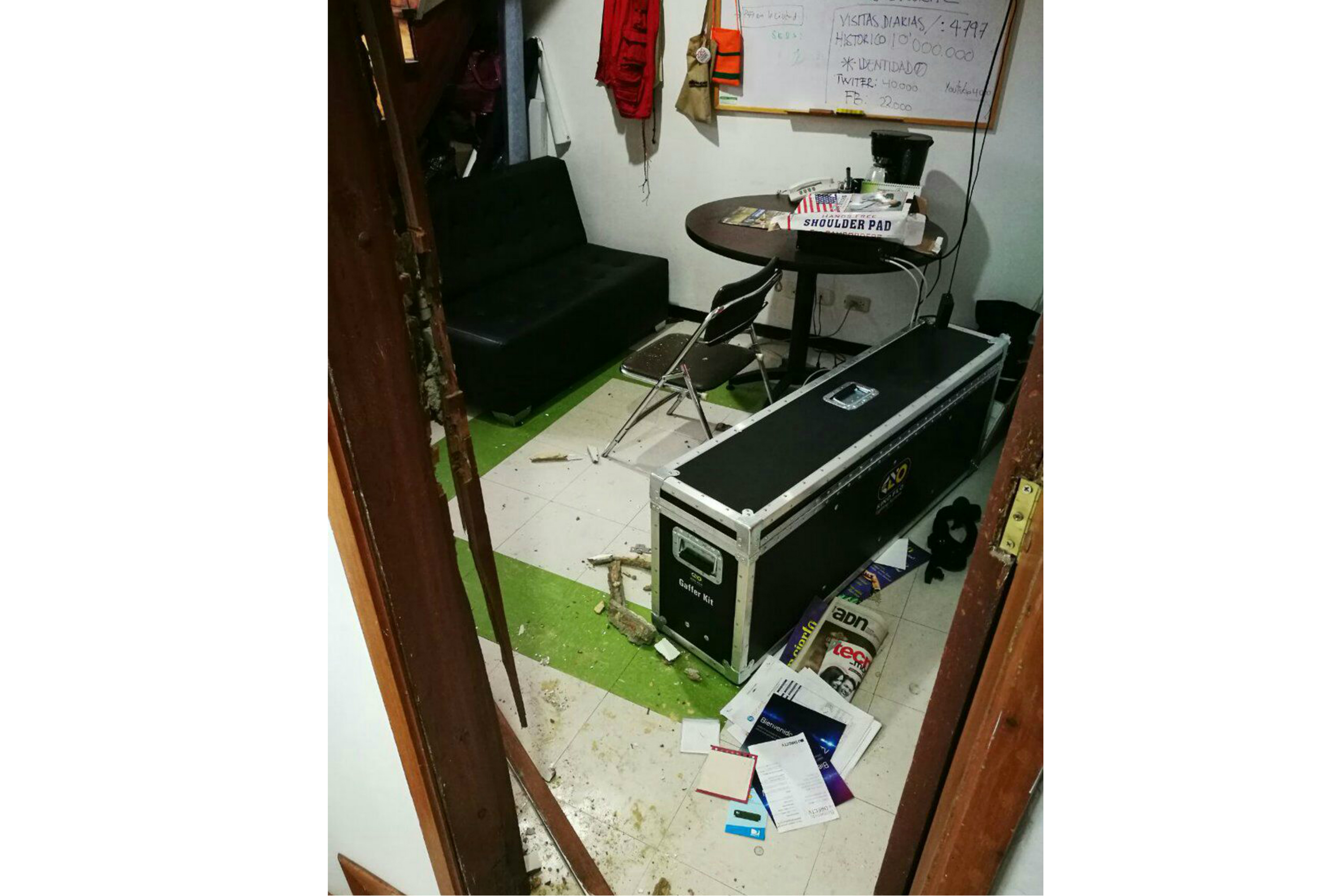 Roban oficina de Prensa Rural