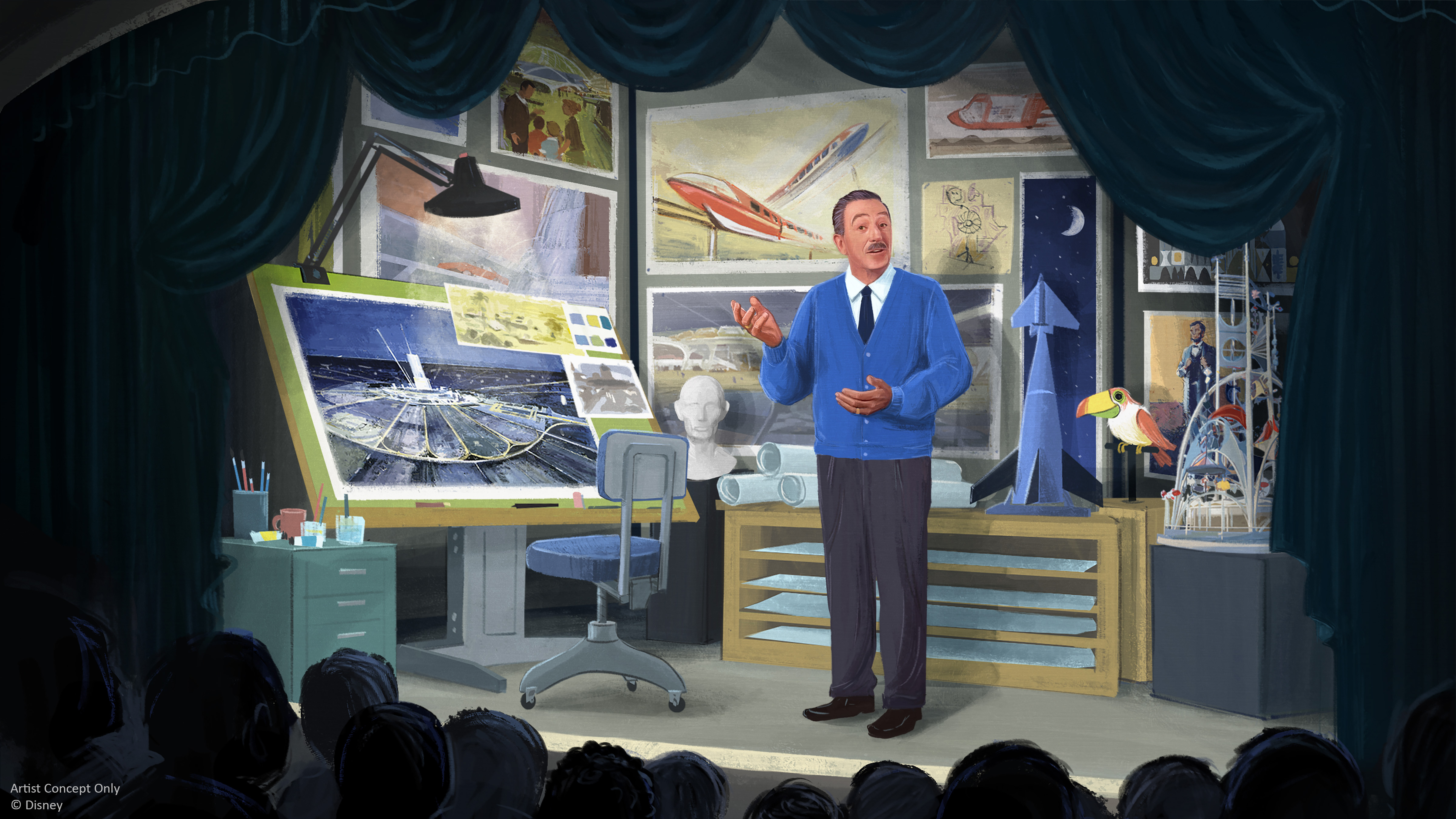 Walt Disney’s Carousel of Progress tendrá un nuevo Audio-Animatronic de Walt Disney.
