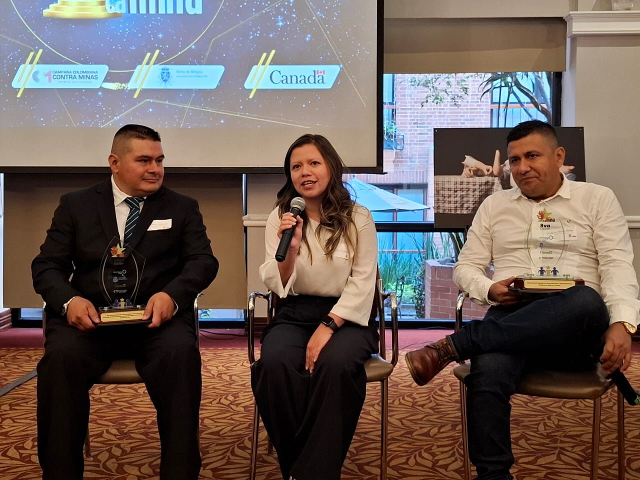 Veteranos sobrevivientes del conflicto en Cauca, ganadores del premio CaMINA 2024