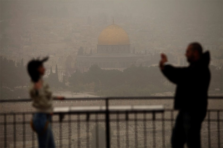 Israel y Palestina viven su peor tormenta de arena en cuatro años