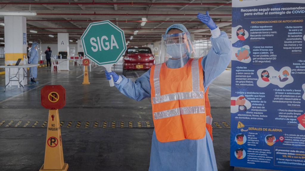 Nuevo punto para toma de muestras de COVID-19 en centro comercial de Bogotá