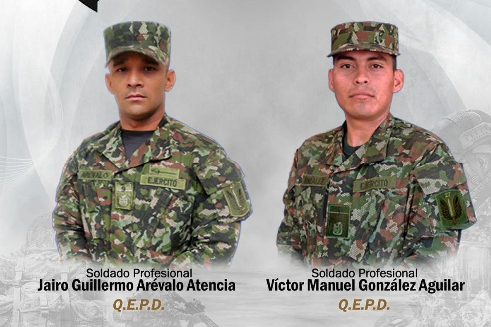 Dos soldados murieron en medio de posible “fuego amigo” en Saravena (Arauca)