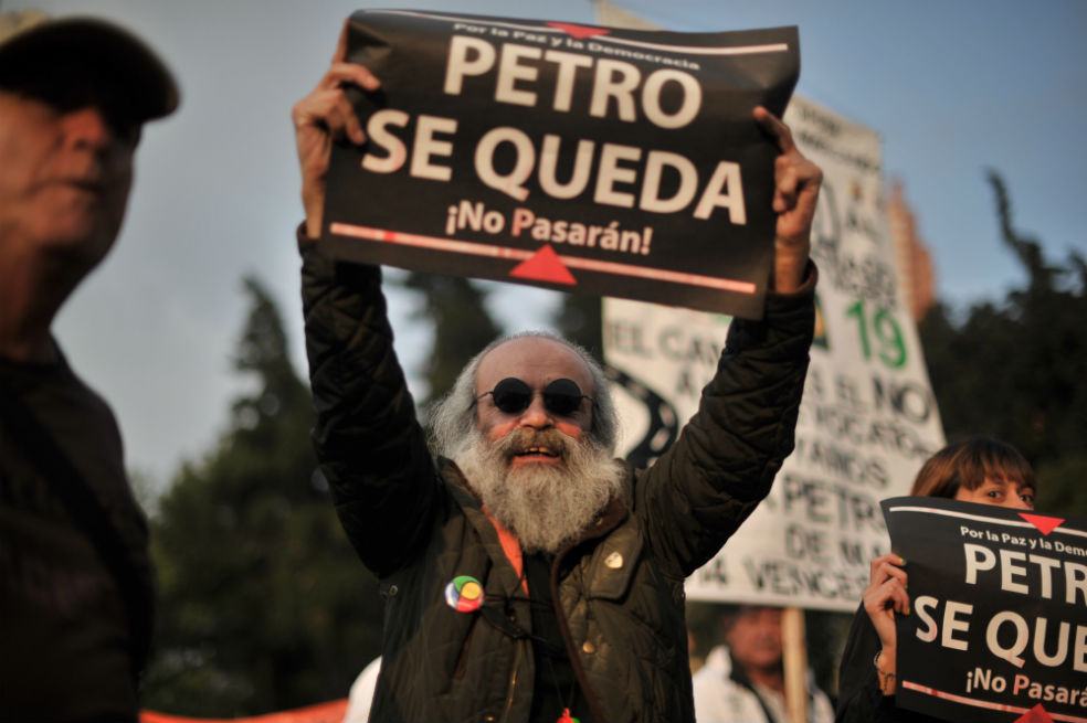 Así fueron las manifestaciones en apoyo al alcalde Petro