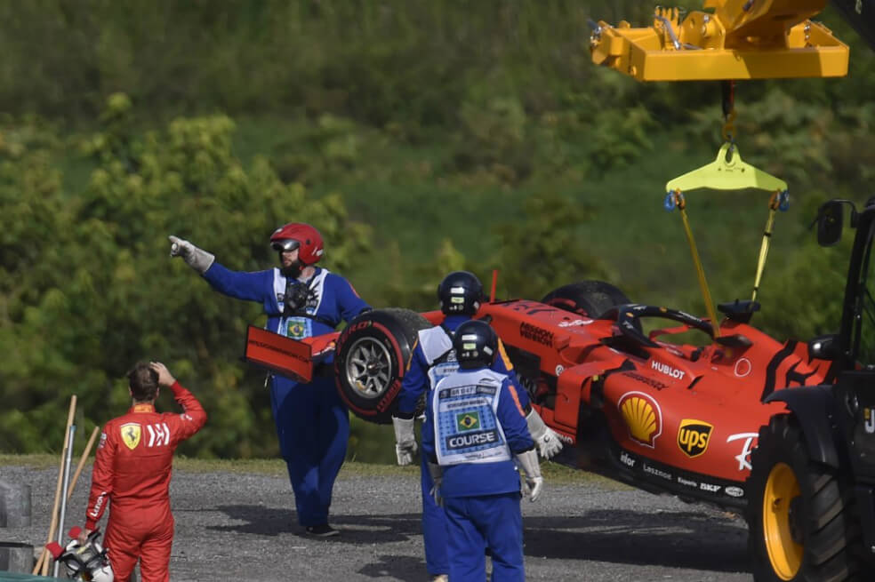 La disputa que terminó en choque entre compañeros de Ferrari