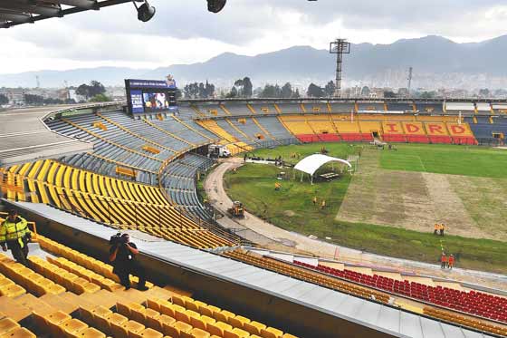 Santa Fe y Millonarios, al menos tres meses fuera de El Campín por obras en la grama