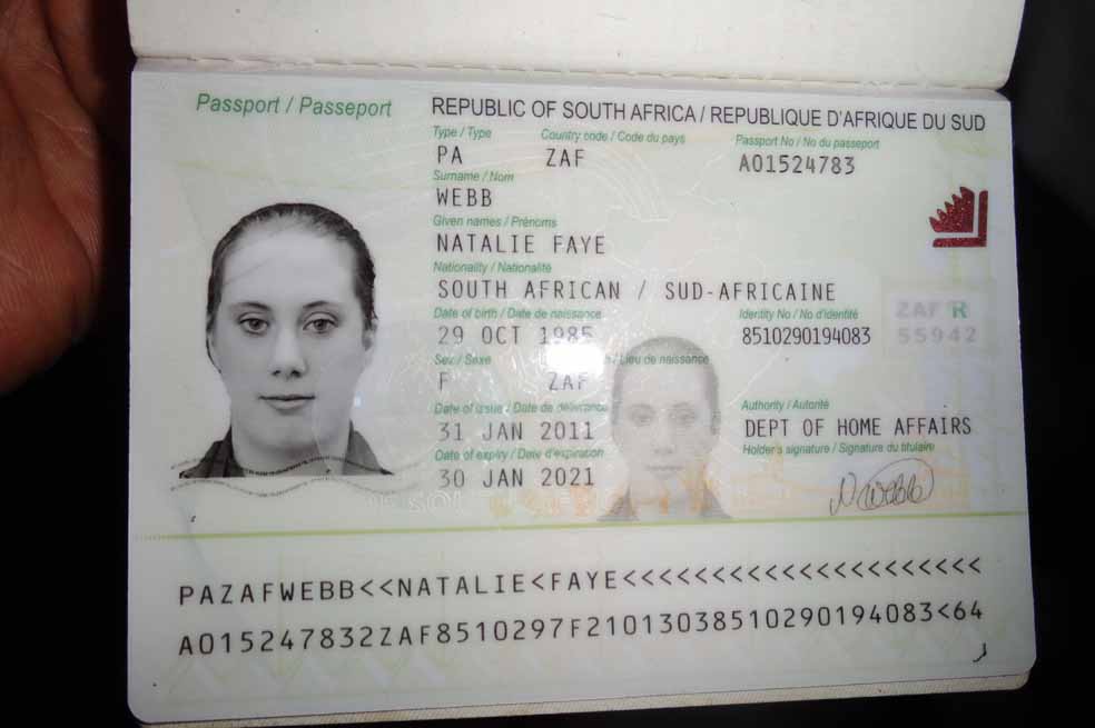 Este sería el pasaporte falso con el que Samantha Lewthwaite, ‘La viuda blanca’, habría entrado a Kenia. /AFP