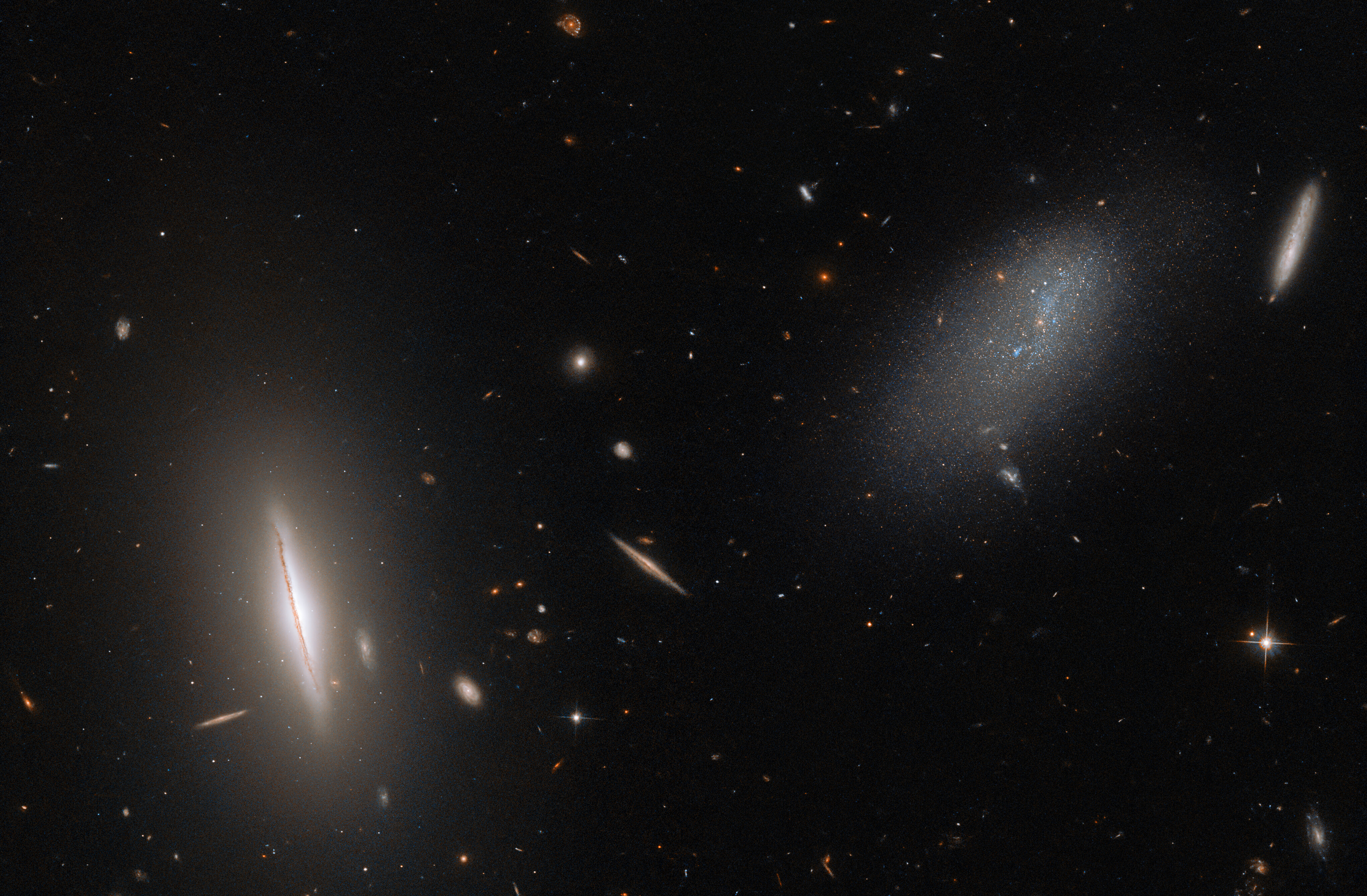 Hubble visita una galaxia vecina