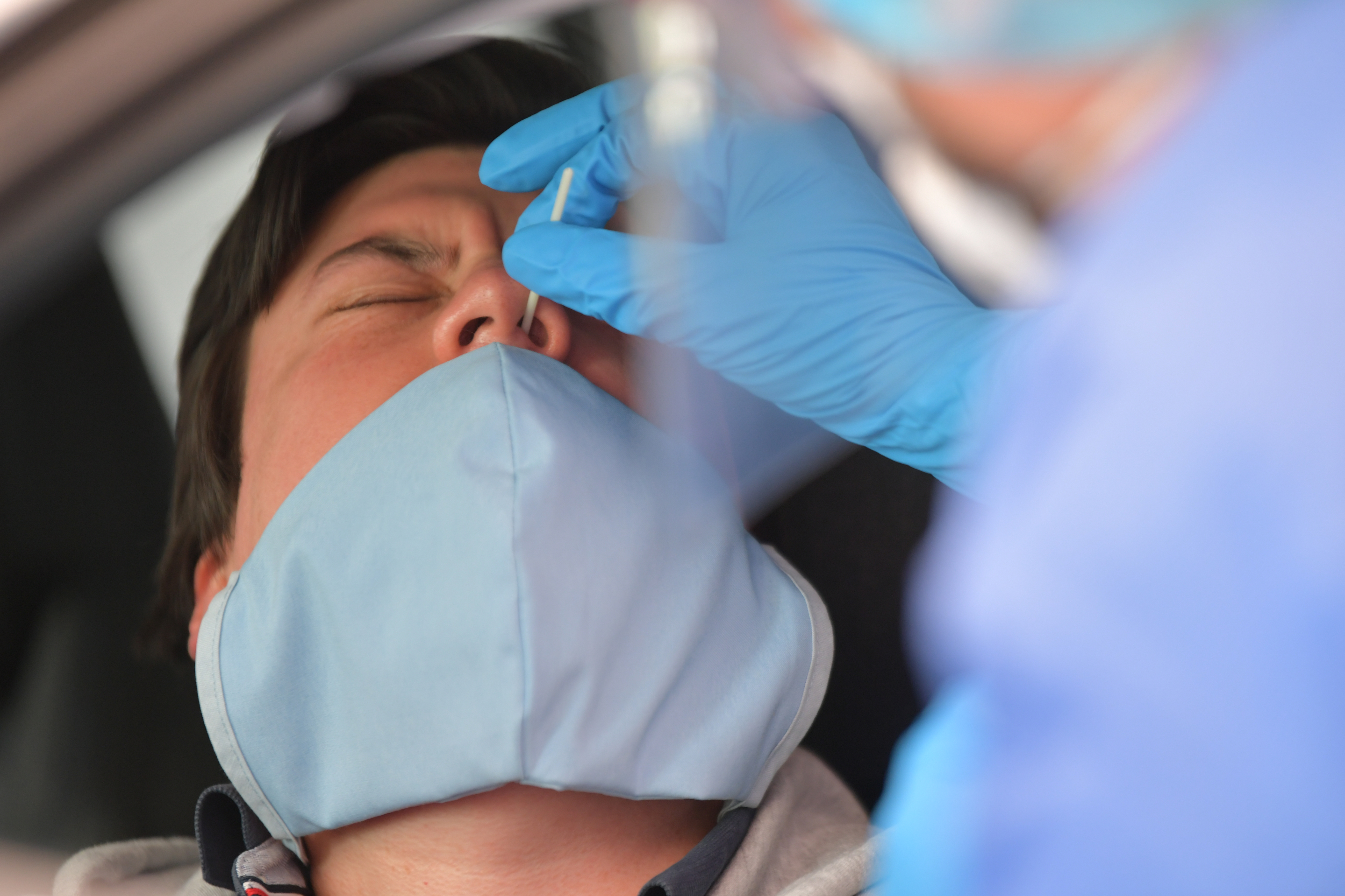 Punto de muestras para covid – 19 coronavirus ubicado al norte de Bogotá