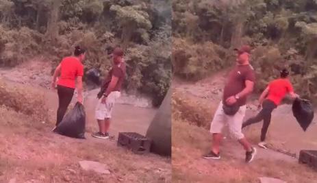 Video: ciudadanos tiraron bolsas de basura al río Cauca, ¿de cuánto es la multa?