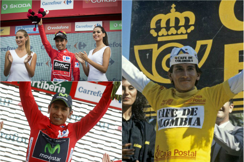 Los siete colombianos que han portado la camiseta del líder en la Vuelta a España