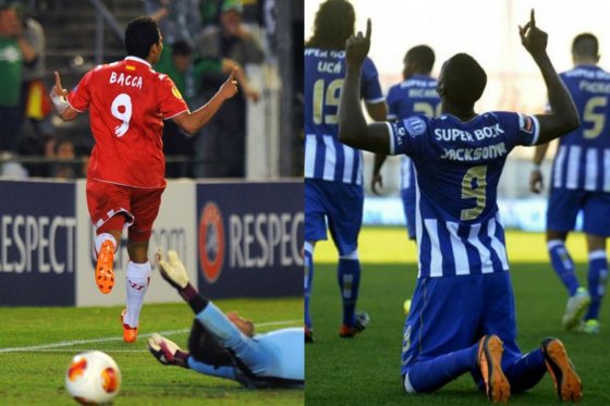 Jackson y Bacca, primer duelo de los artilleros colombianos en la Europa League