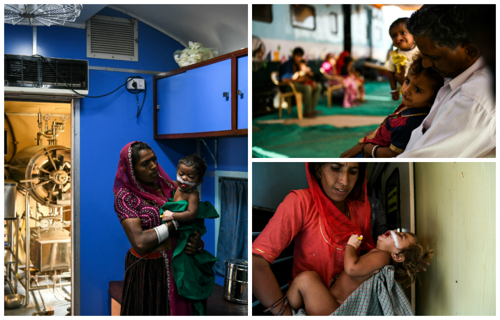 En imágenes: el tren que lleva salud a los rincones más lejanos de India