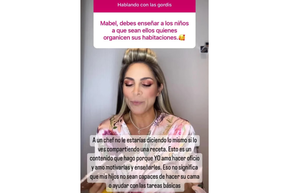 La presentadora barranquillera, Mabel Cartagena, dio una contundente respuesta a quienes critican su método de crianza.
