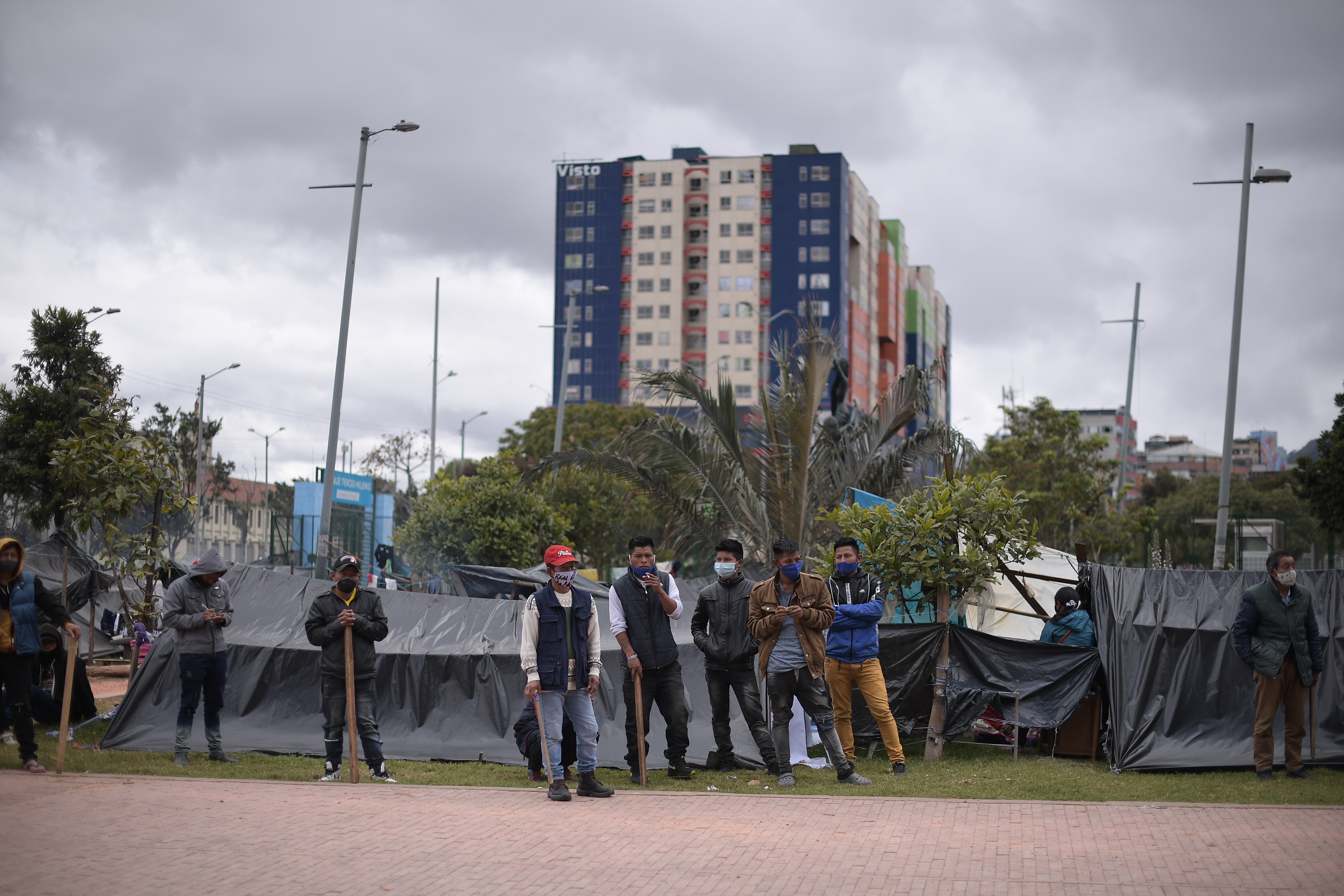 Indígenas embera volvieron al parque Tercer Milenio en Bogotá