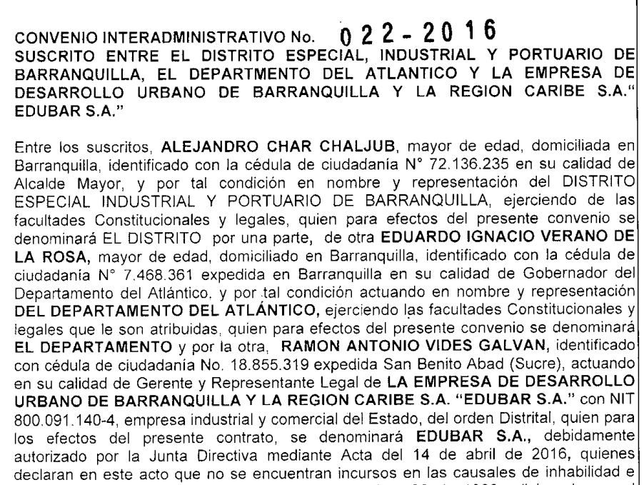 Captura de pantalla de contrato en SECOP.