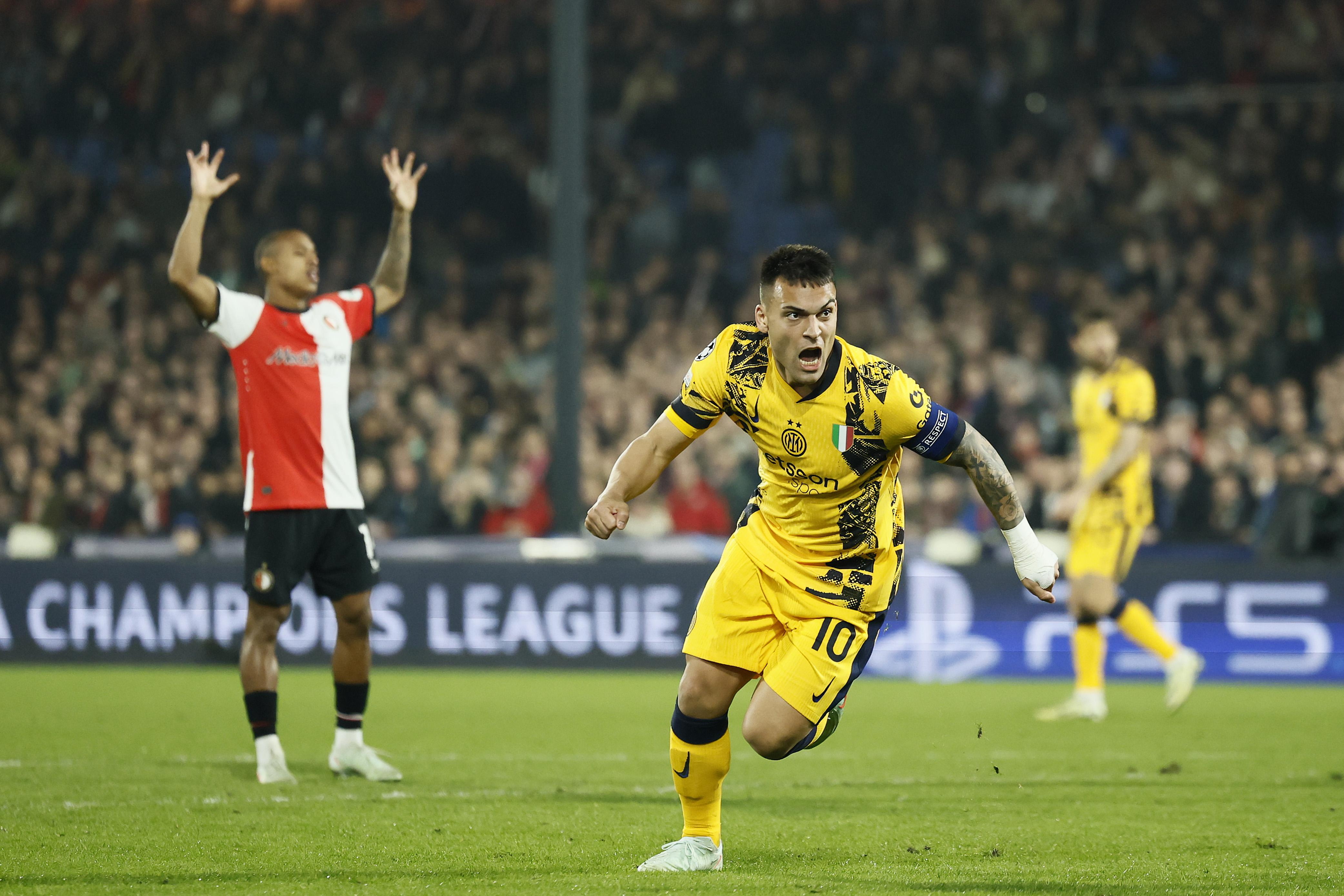 Tremendo golazo de Lautaro Martínez para darle la victoria a Inter en la Champions