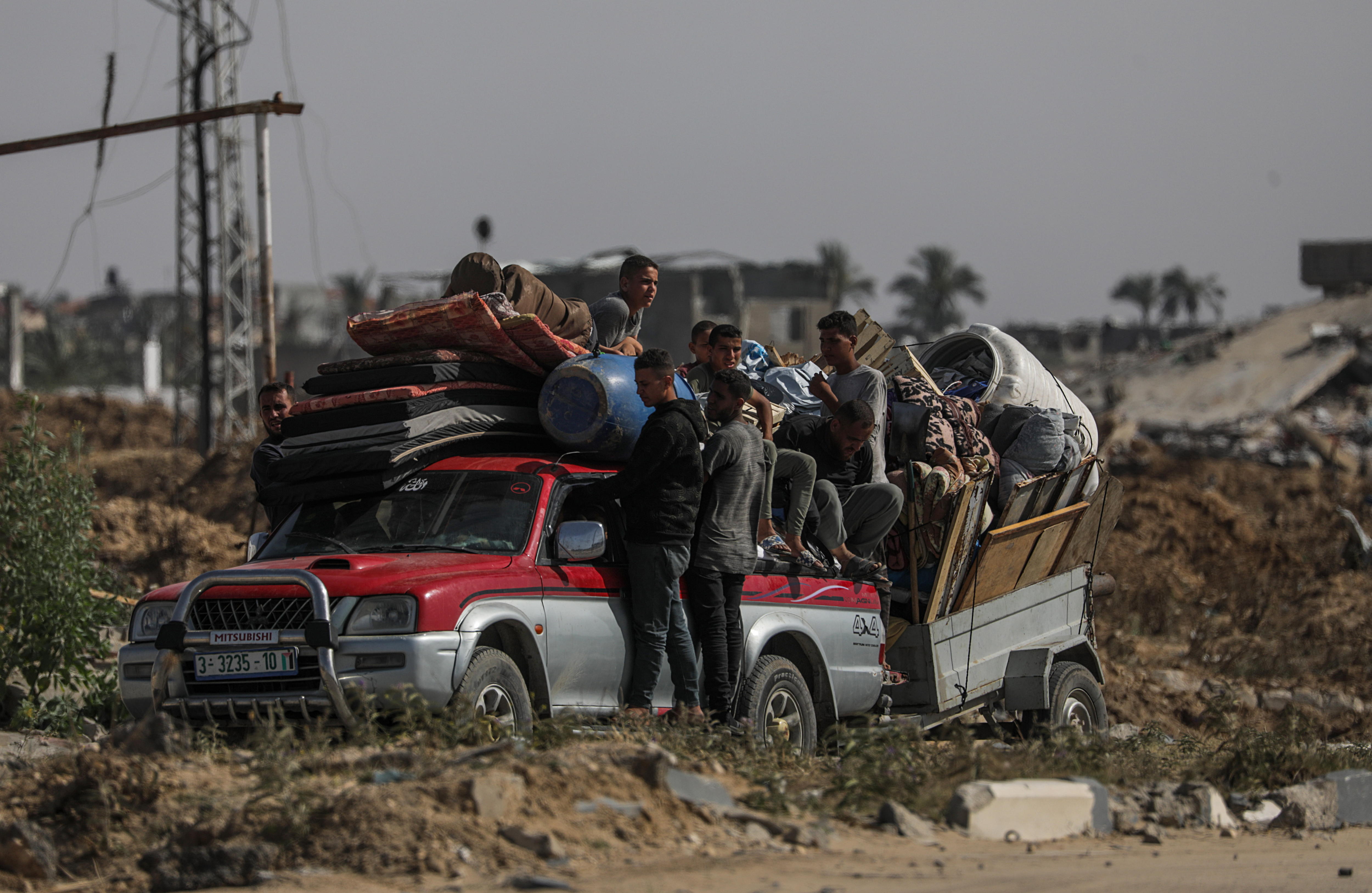 “Niveles de pesadilla”: el éxodo de Rafah agrava la situación en la Franja de Gaza