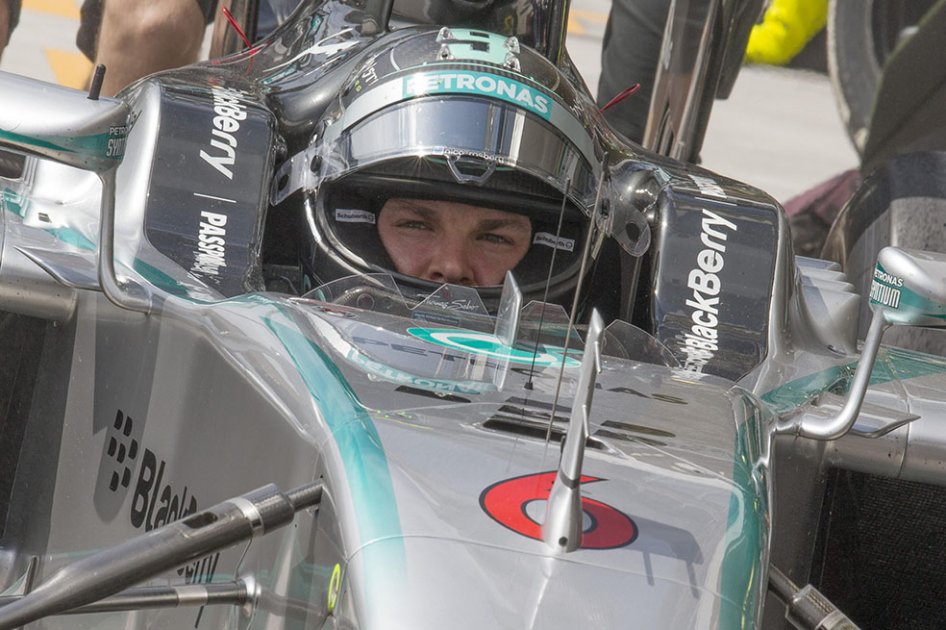 Nico Rosberg dominó los ensayos libres del Gran Premio de Brasil