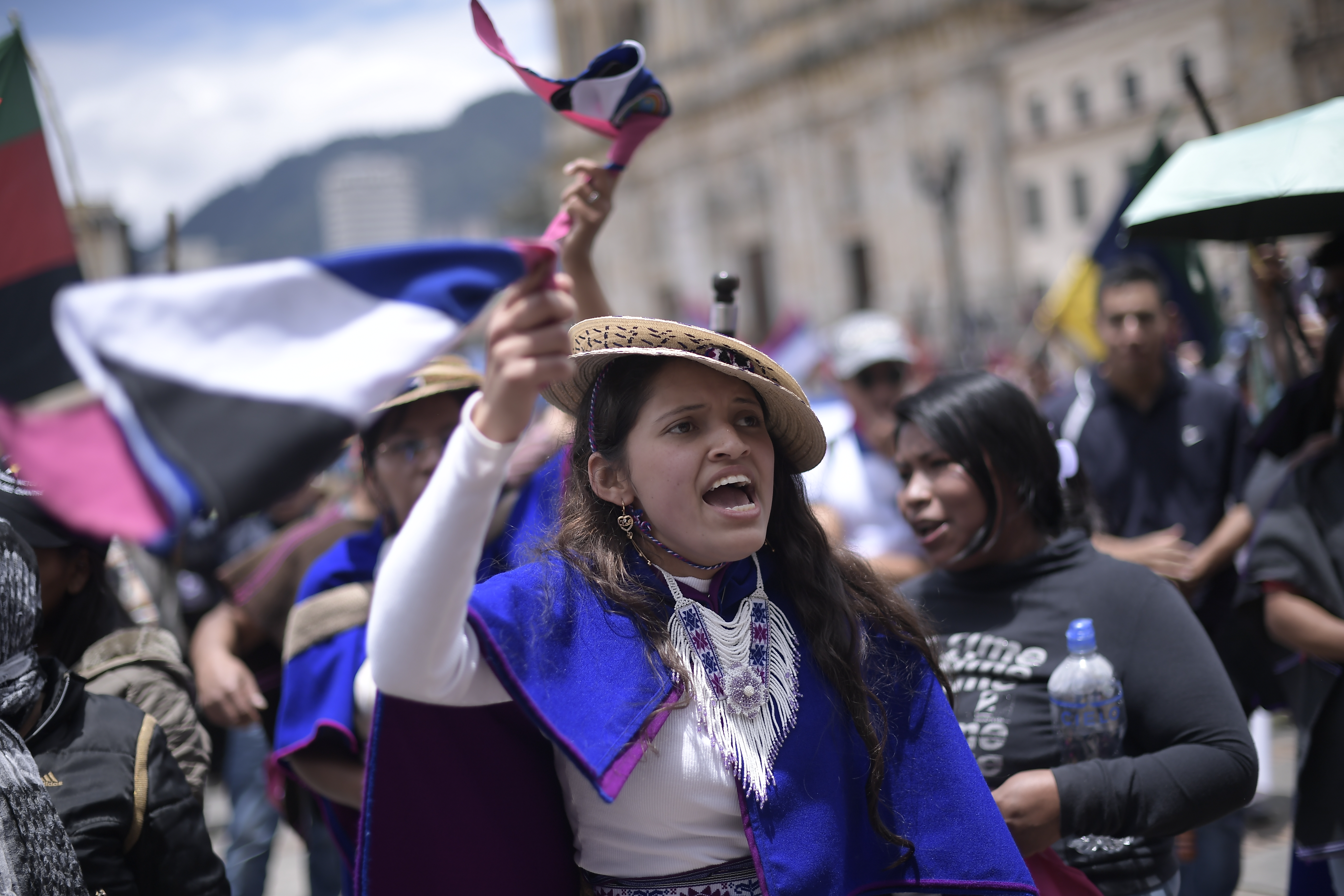“No hay compromiso”: minga indígena en la Plaza de Bolívar seguirá protestando