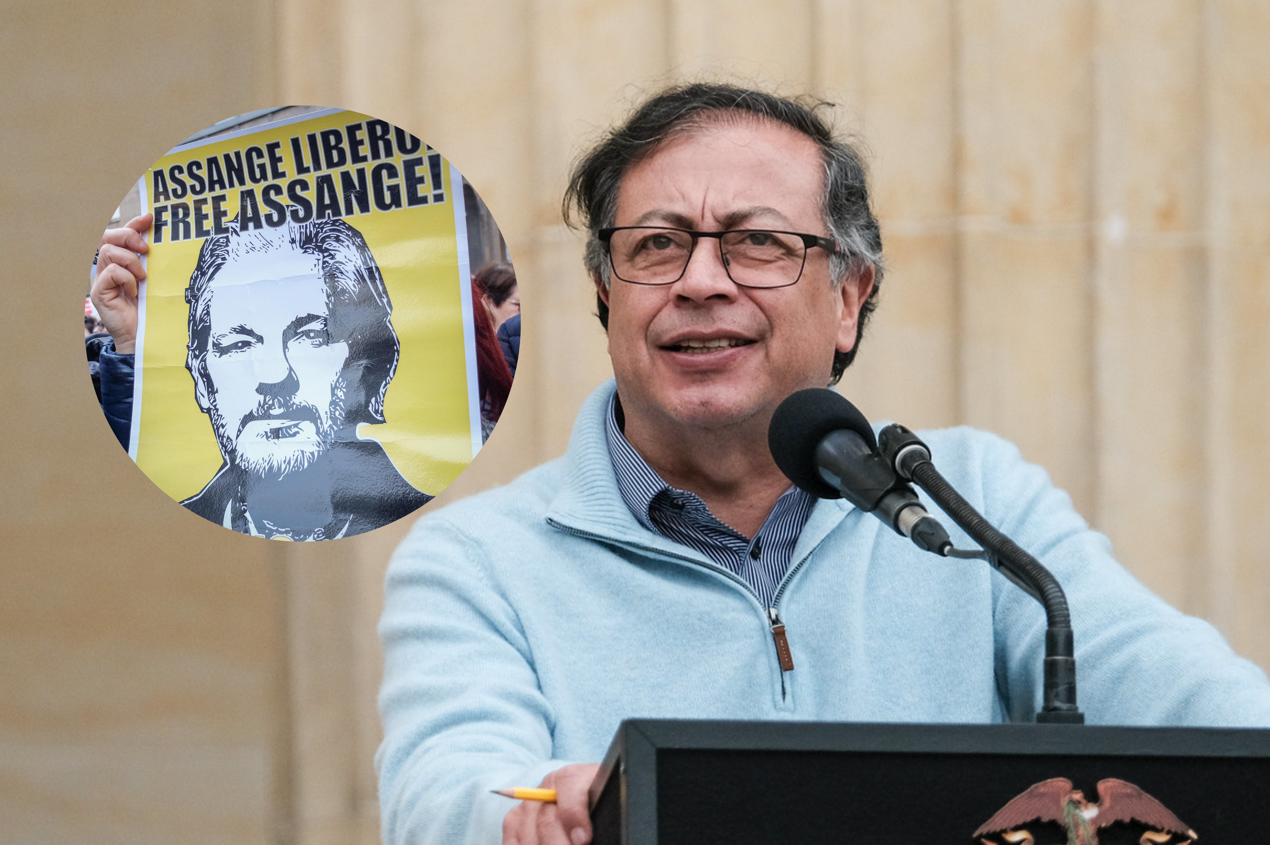 Petro felicitó a Assange por el acuerdo para su liberación y lo invitó a Colombia