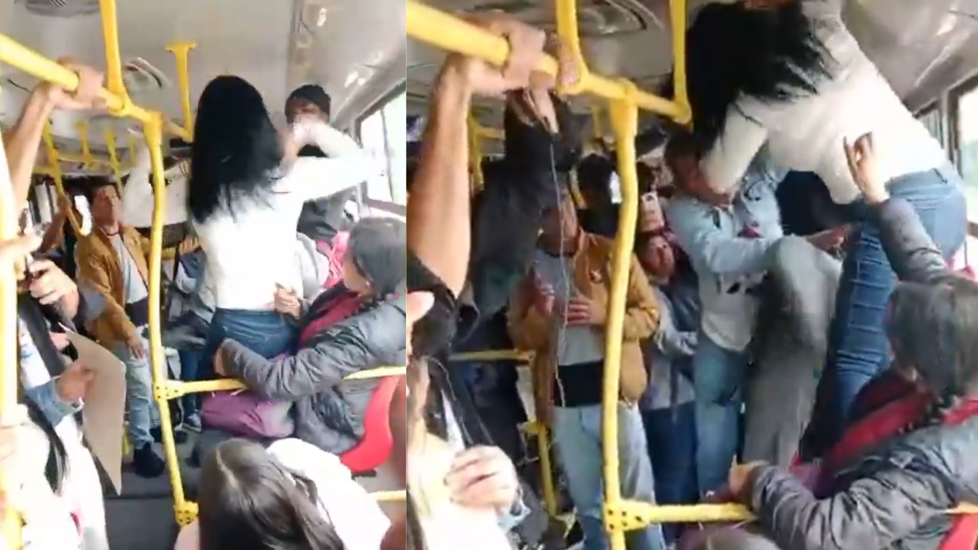 Intolerancia en Transmilenio: pasajeros se fueron a los golpes