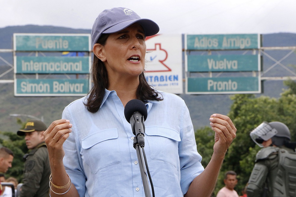 Embajadora de EE.UU. ante la ONU visita frontera colombo-venezolana