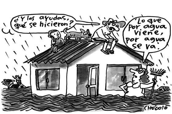 Lo que por agua viene, por agua se va