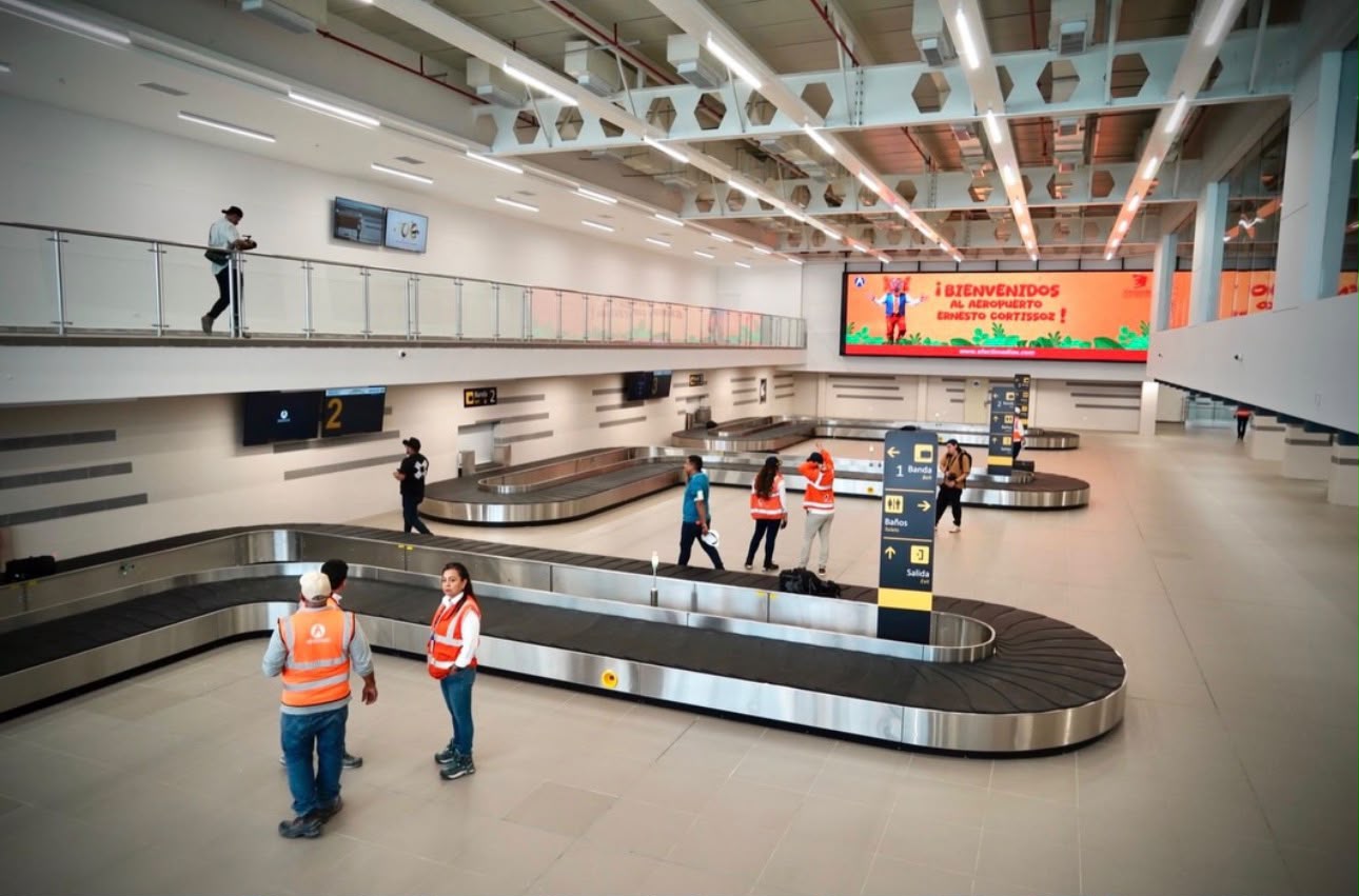 Aeropuerto Ernesto Cortissoz estrena sala de equipajes nacionales; habrá más inversiones