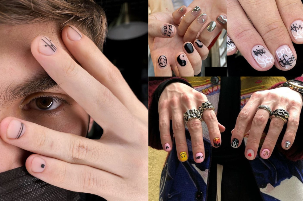 6 diseños de uñas para hombres que son tendencia en 2024