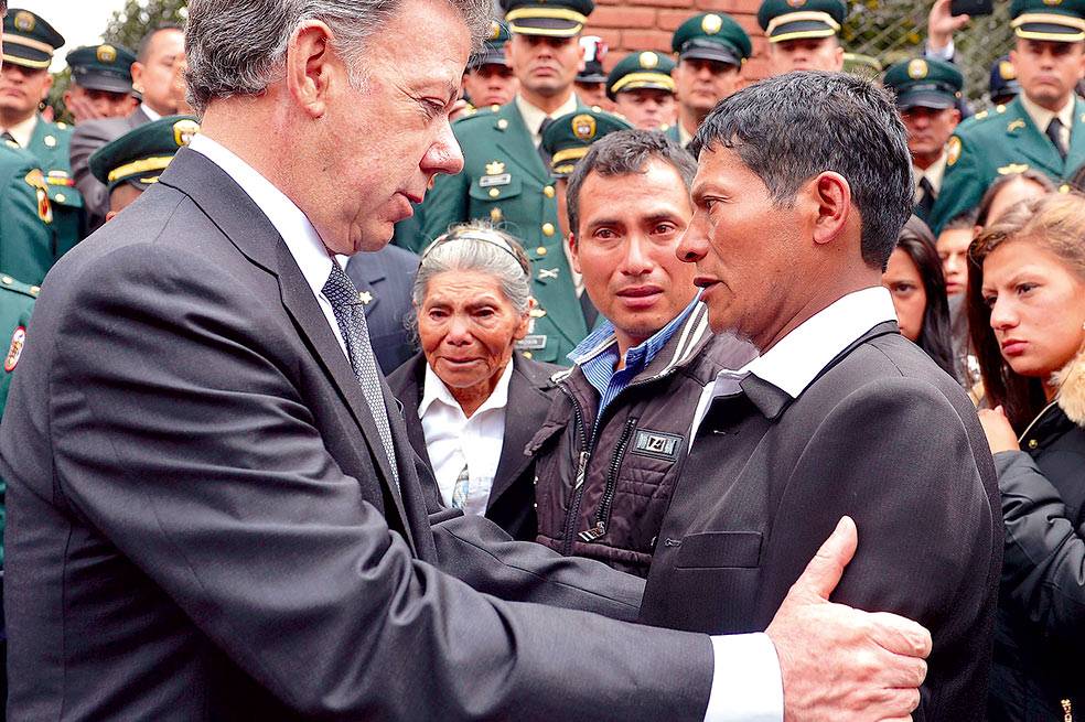 El presidente Santos dijo el viernes en el Cantón Norte que la paciencia “se está acabando”. Presidencia
