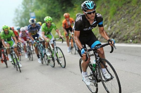 Sergio Luis Henao, pedalista del equipo Sky. Foto: AFP