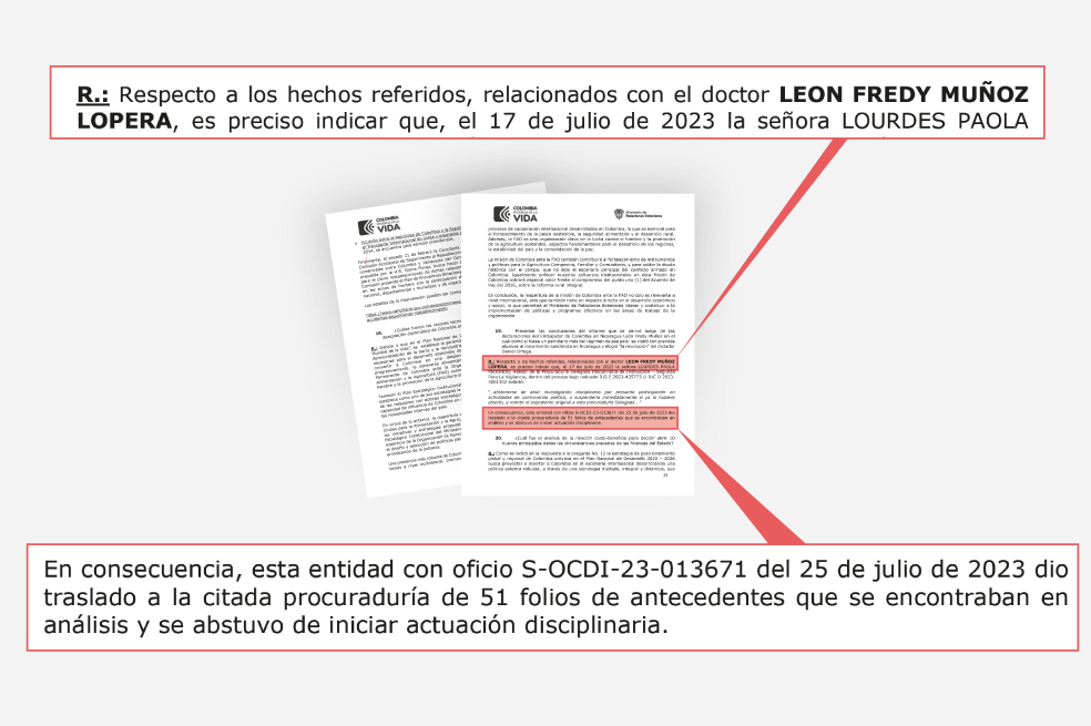 Respuesta León Fredy Muñoz