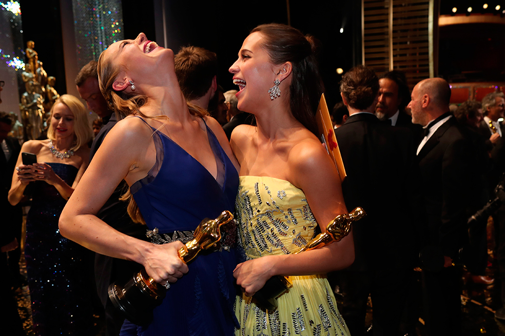 16 expresiones de felicidad en los premios Óscar 2016