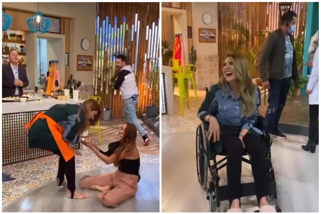 Video: Ana Karina Soto sufrió un accidente en vivo y terminó en el hospital