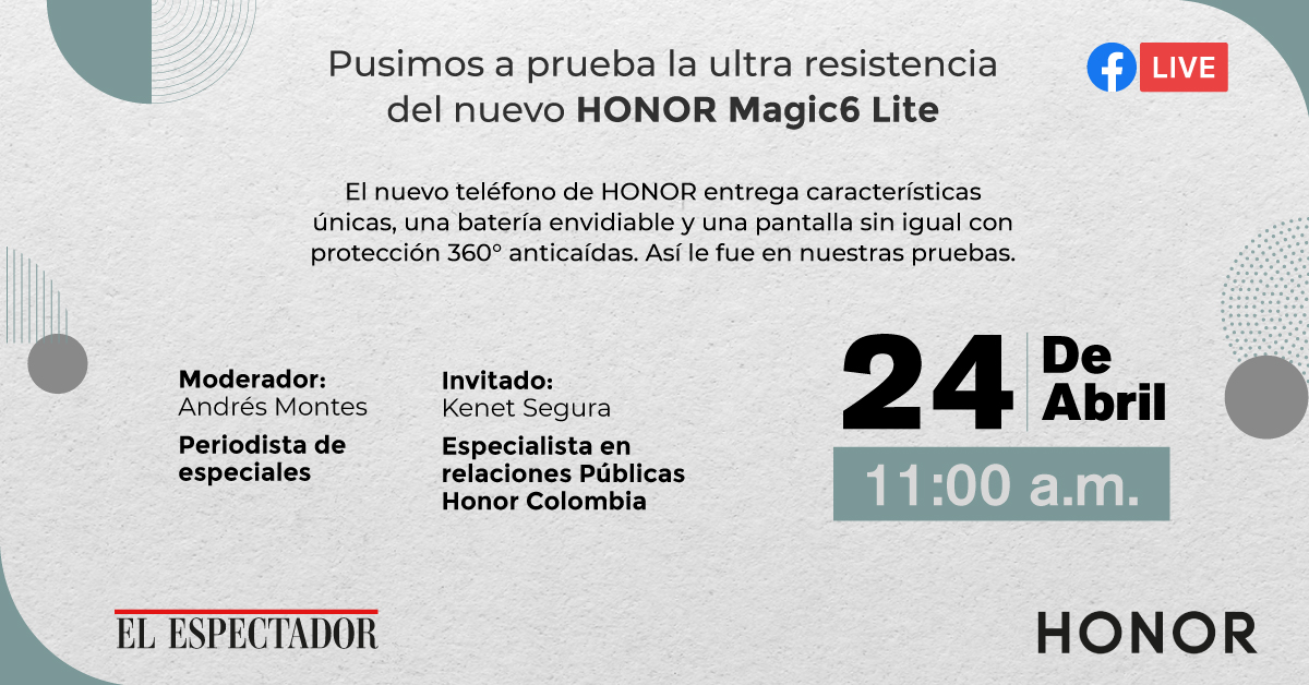 Pusimos a prueba la ultra resistencia del nuevo HONOR Magic6 Lite
