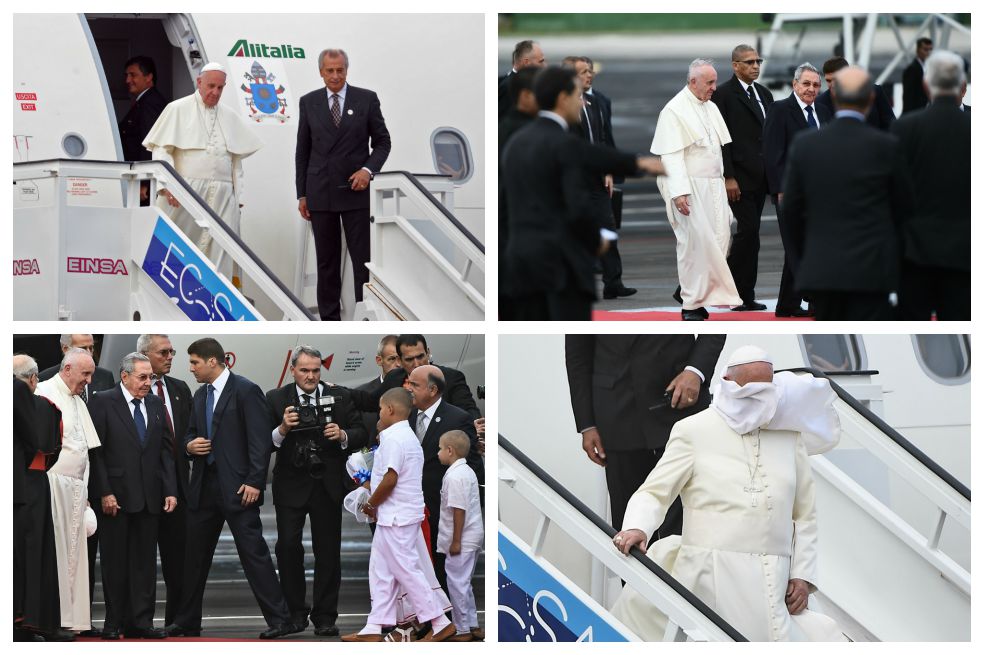 Así fue la llegada del papa Francisco a Cuba