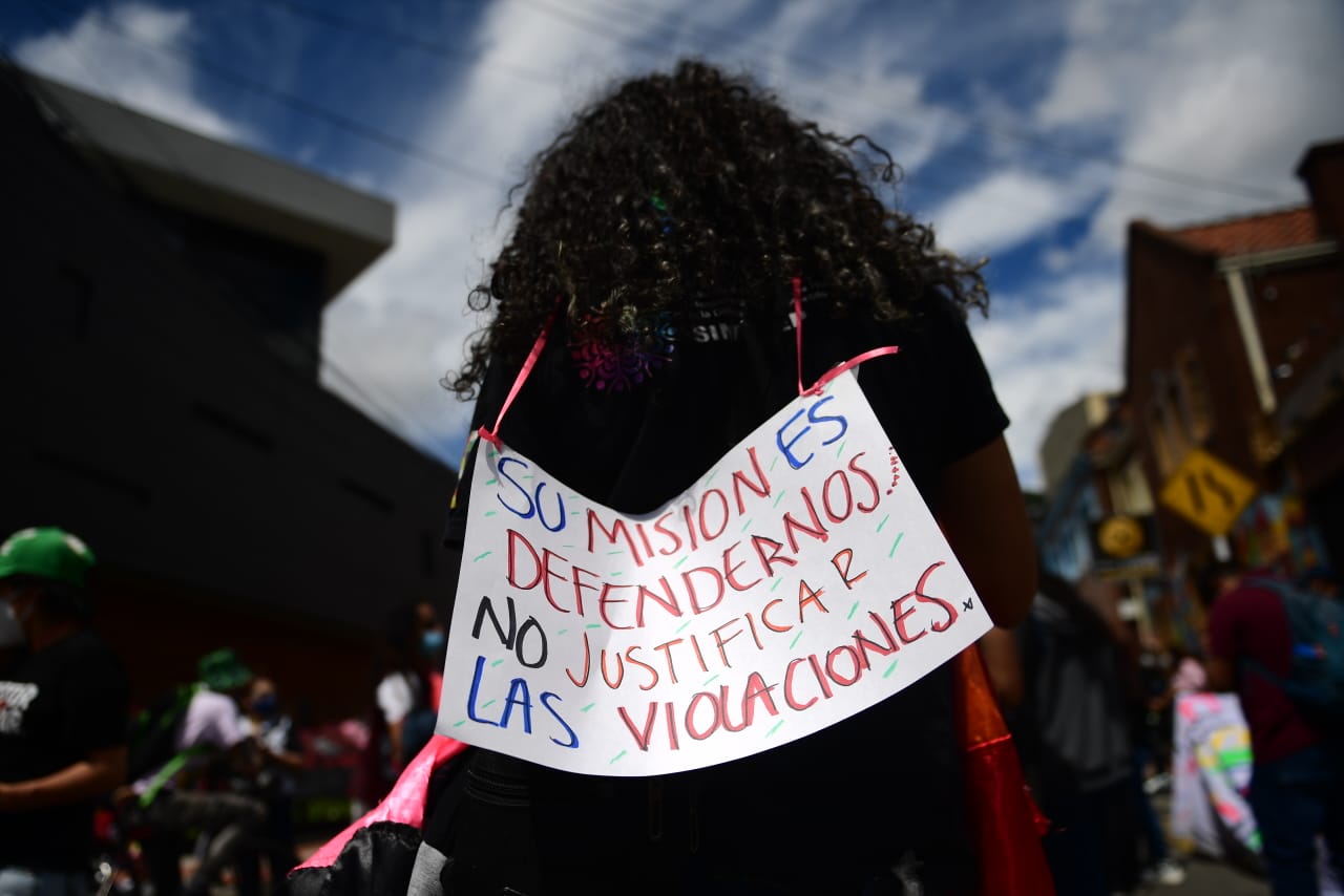 Protesta contra Carlos Camargo