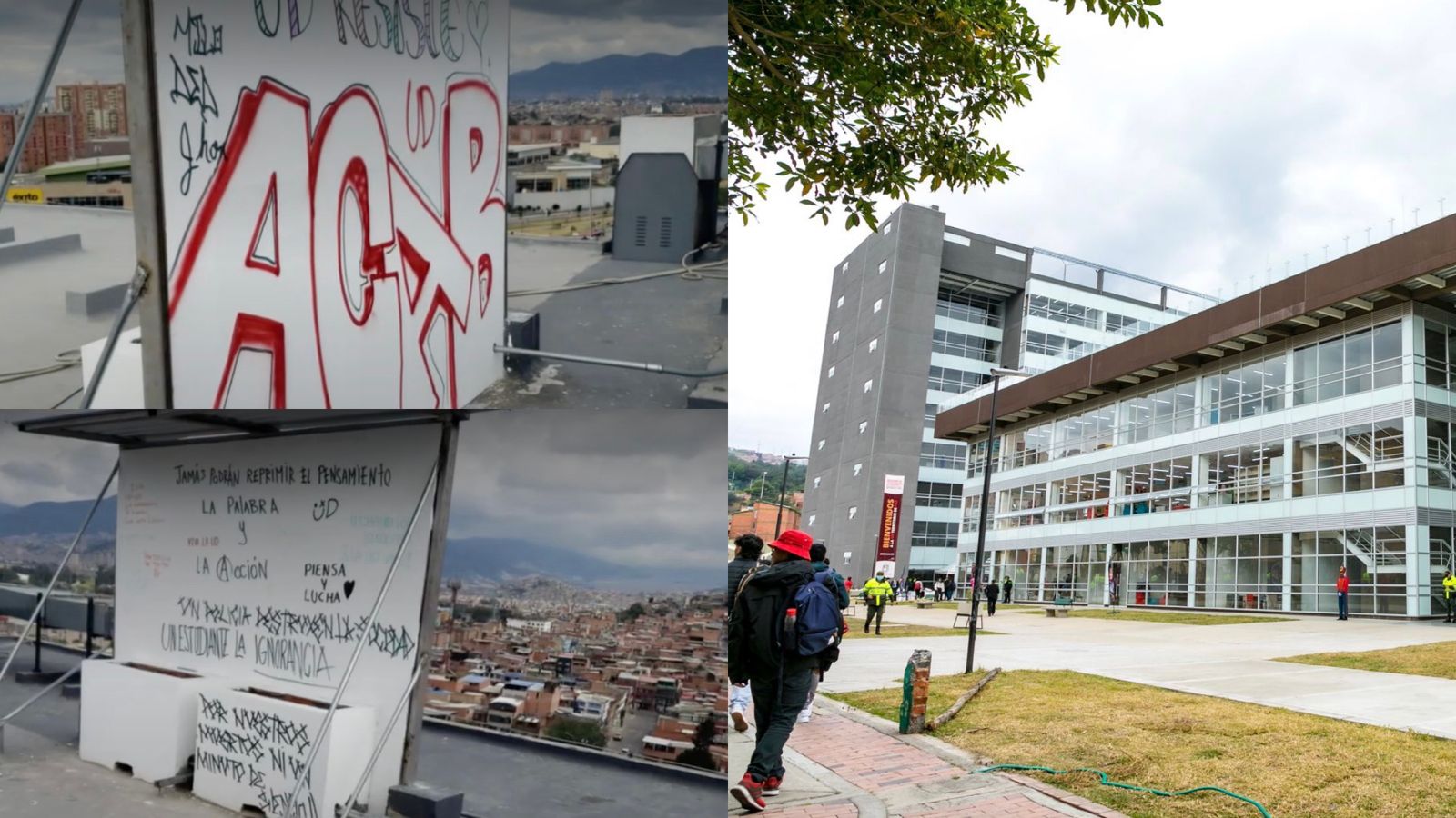 Vandalizan Facultad Tecnológica Universidad Distrital tras su inauguración