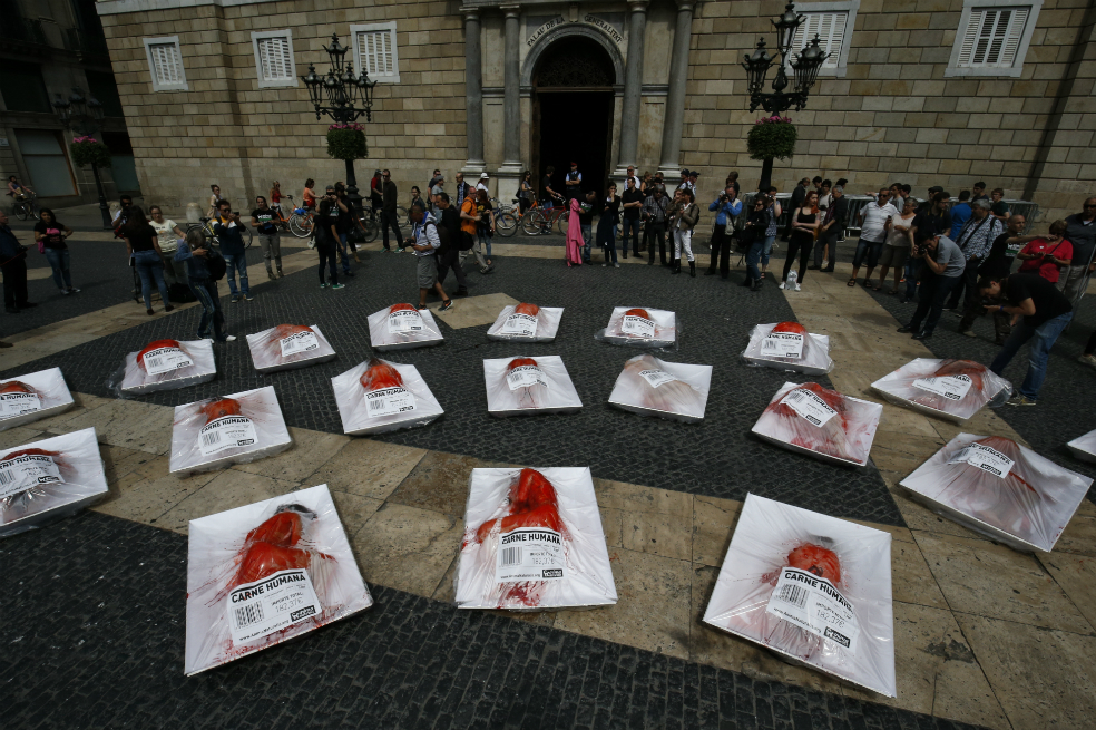 Carne humana empacada