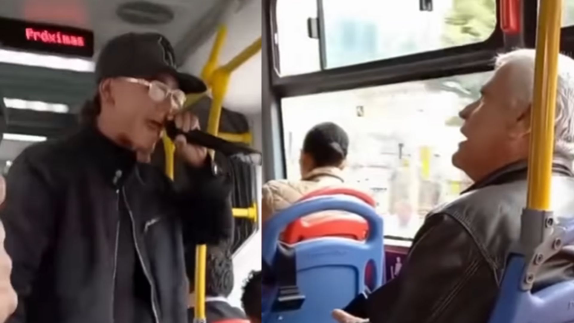 Adulto mayor discutió con rapero en Transmilenio y pasajeros intervinieron