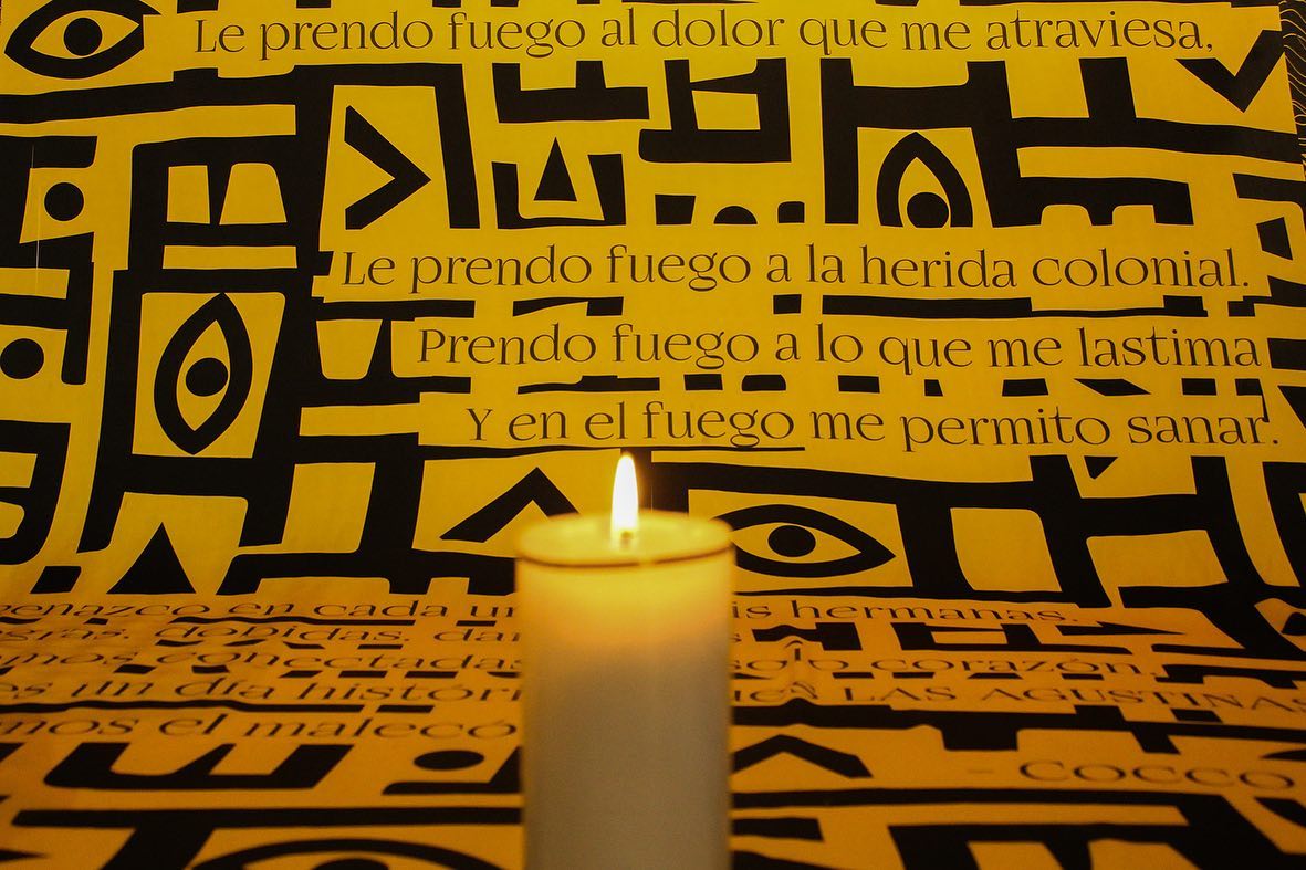 Fragmento de "Agustina soy " la apuesta del Chocó que recoge las memorias de Agustina, una mujer esclavizada del siglo XVIII.