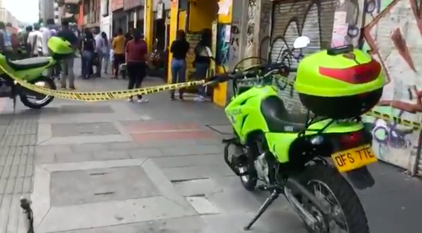 Un muerto deja balacera en el centro de Bogotá