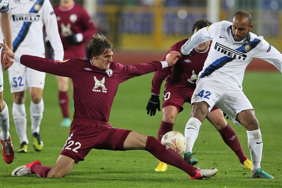 Inter de Milán cae en el ‘feudo’ del Rubin Kazan