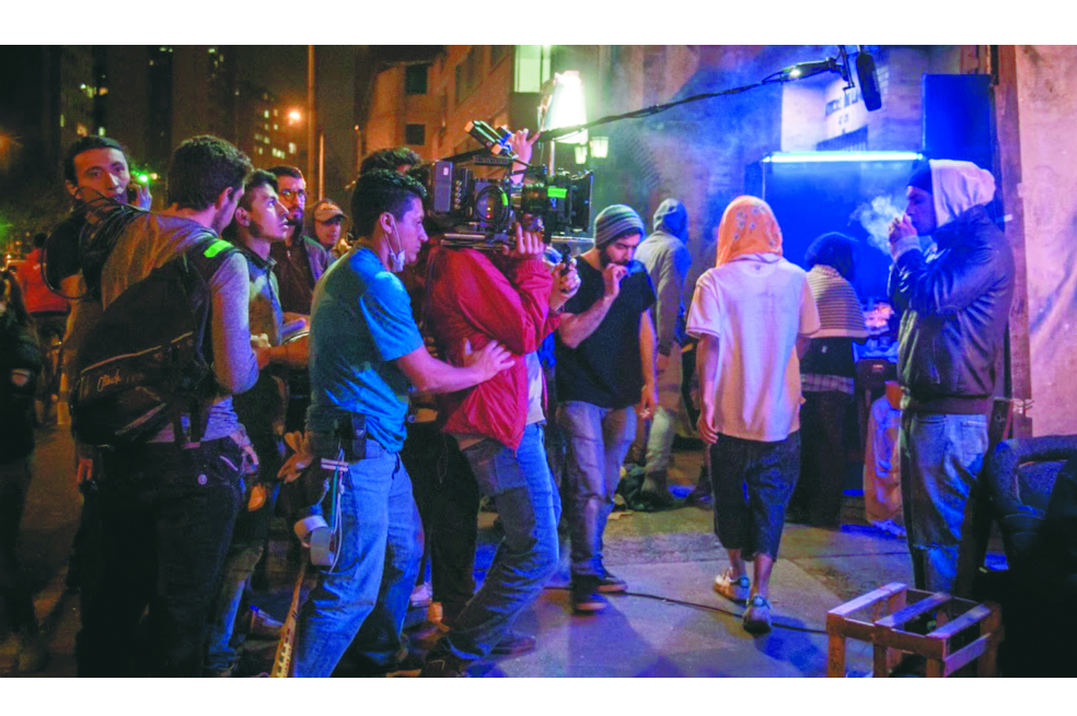 Imagen del rodaje del corto “Veintiocho de mayo” de Jefferson Cardoza. / cortesía